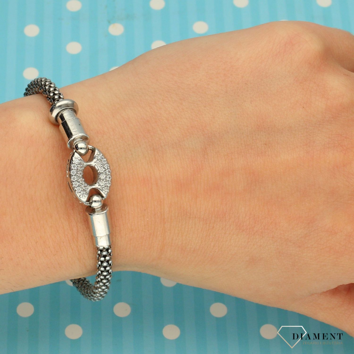 Srebrna bransoletka Fope z elementem ozdobnym  (1).jpg